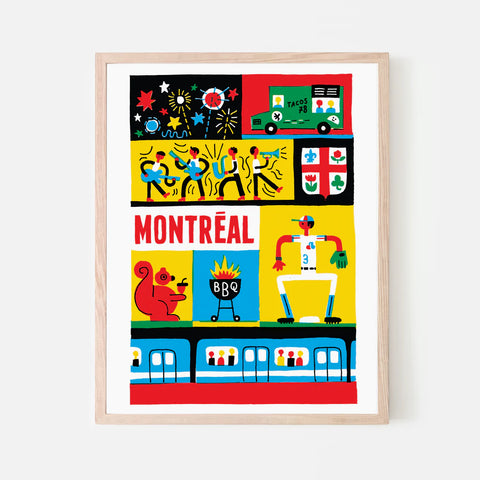 Affiche Montréal été