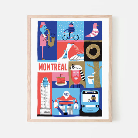 Affiche Montréal hiver