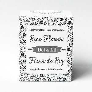 Bougie de soya Fleur de riz