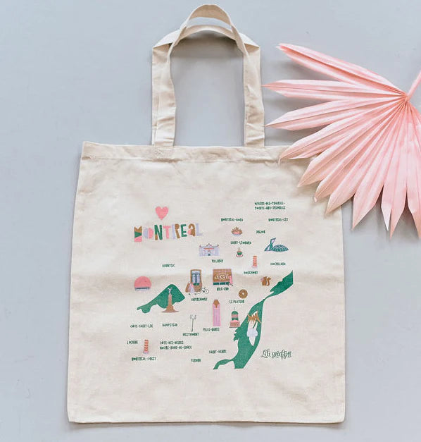 Sac à épicerie - Carte de Montréal